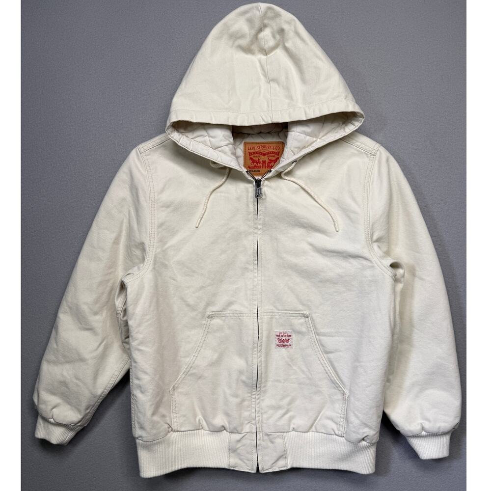 Levi's Men's Workwear Potrero Jacket, Chalky White Small $128